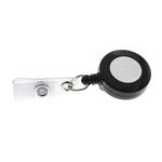 small black badge reel yoyo with strap