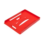 red multi id card holder
