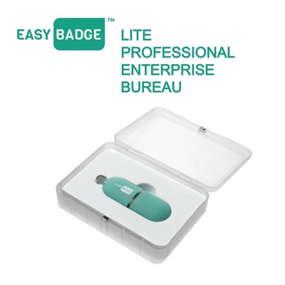 easybadge id printer software app being shown in use